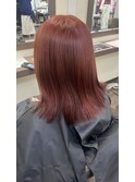 カラー残留あり！！綺麗に繋げるチェリーレッド【山崎ほのか】