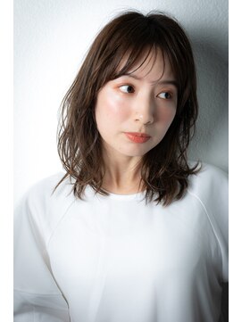 カバーヘア ブリス 上尾西口店(COVER HAIR bliss) □ニュアンスパーマウルフカットくびレイヤー415★上尾30代40代