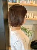 【HOME 下北沢】軽すぎず重すぎずの切りっぱなしボブ