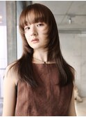 クラゲヘアー/小顔に見せるヘア/ココアベージュ/銀座