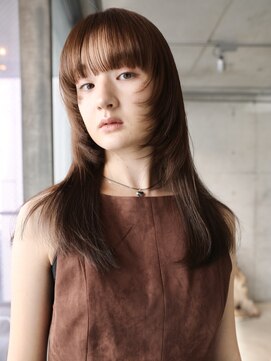 スクリーンギンザメゾン 銀座(SCREEN GINZA MAISON.) クラゲヘアー/小顔に見せるヘア/ココアベージュ/銀座