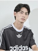 センターパート/黒髪/ナチュラル/マッシュショート/馬車道