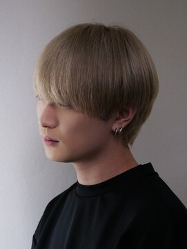 エルマーク 神戸三宮(L-MARK) マッシュナチュラルカラーマッシュメンズヘアカラーツーブロック