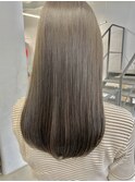 髪質改善透明感カラーオリーブベージュ水素カラー赤みなしカラー