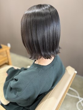 【ブリーチなし】ブルーグレージュ