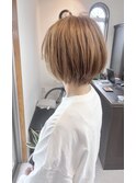 ハイトーンショートヘア【サロンオプティクス】