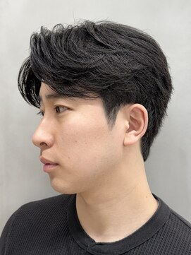 ニコ トウキョウ ロジック(nico TOKYO Logic) センターパートメンズニュアンスパーマ