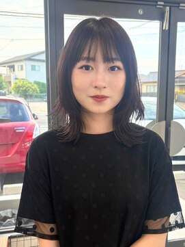 アム(am) くびれレイヤーボブ/ローズブラウン/