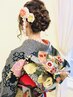 【２週間前までのご予約用】ご親戚、お友達の結婚式に★振袖着付＆ヘアセット