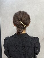 メゾンドムニ 恵比寿(Maison de MUNi)&nbsp;ボブのゆるふわアップスタイル