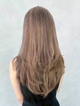 アルバム 銀座(ALBUM GINZA) ロングミルクティー韓国ヘア顔周りレイヤー_ba564051