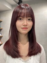 シャルムバイケンジ(Charm.by KENJE)&nbsp;赤髪/艶髪/髪質改善/ブリーチなし/韓国レイヤー/オージュア