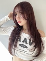 ソラ 広尾店(SORA)&nbsp;ロングレイヤーカット/ピンクブラウン