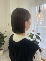 テーラ 南流山店(TELA)&nbsp;ぱつっとボブ×くすみカラー【TELAHAIR南流山】