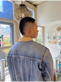 メンズカットボウズベリーショート フェード モヒカン バズ