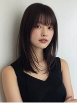 アブニール 柏たなか店(AVENIR)&nbsp;ダークパープル/ナチュラルショート/夏のヘアアレンジ/柏たなか