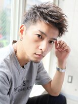 フレイバ 吉祥寺(FLAVA)&nbsp;スラッシュアップバング ツーブロック 短髪ショート　就活OK