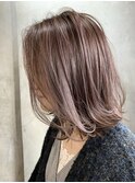 【No.06HWS】外ハネBob×シアラベンダーpink