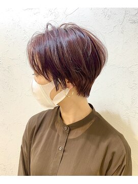 レンク(LENC) Coast.ショートヘア×ピンクカラー