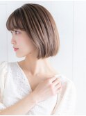 《calico》＊小顔ボブレイヤー☆まとまるショート☆艶カラー＊