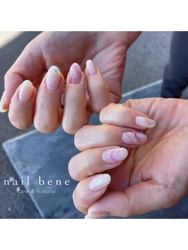 マニャーナ Manana 美容室 パープルニュアンスネイル