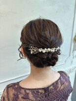 エフィール(afeel)&nbsp;＊結婚式お呼ばれ＊ゆるふわアップヘア