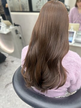 ロンド マーレ 天神大名店(Lond mare) 透明感カラー/ベージュカラー/ミディアムヘア/顔まわりカット