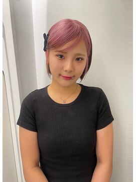 ゼスト パーク(ZEST PARK) ルーツカラー/ピンクカラー艶髪/ハイトーン/ボブカット