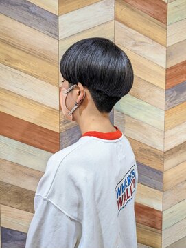 ヘアートゥリース(hair trees) ダークブルーグレー☆マッシュ