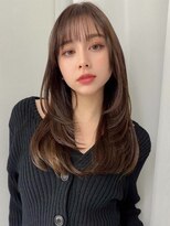 ソヨン 栄2号店(SOYON)&nbsp;大人ガーリー/似合わせカット/ヨシンモリ/黒髪/ココアベージュ