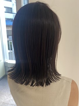 クラリス バイネオ 武蔵小杉(Claris by neo) 武蔵小杉美髪外ハネボブブルーブラックイメチェンワイドバンク