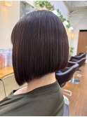 スタイリッシュ前下がりボブ