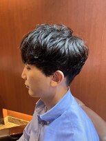 ヘアモード キクチ 銀座店&nbsp;銀座　理容室　パーマふう癖っ毛さんのヘアセット
