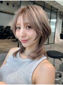 ウルフレイヤーブリーチウルフカットおくれ毛_F20965