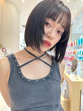 ミンクス ギンザ セントラル(MINX ginza central) 【MINX】くびれヘア＋くすみベージュハイライトカラー_銀座