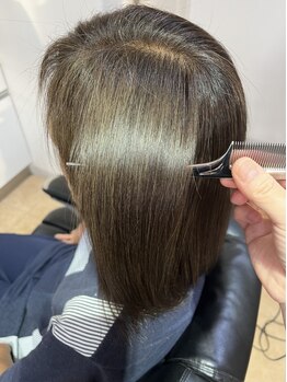 オグラ(OGURA)の写真/髪の芯から綺麗に、美しく染める。ダメージレスで色持ちも良く、艶感のある上品な仕上がりに―。