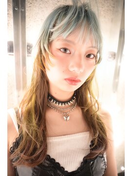 キジ(KIJI) フェイスレイヤー/ステップカット/ワイドバング/デザインカラー