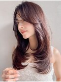 グランマッシュサイドバング艶感シースルーバング#528f0831
