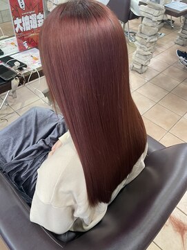 リー 甲子園(Lee) 髪質改善カラー　ピンク