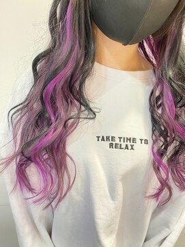 ジェイアンドビー(J＆B) 【専門店】ブリーチなしで小顔イヤリングカラー黒髪スタイル