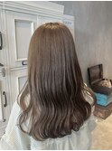 色気溢れる◎ニュアンスカラー×ウェットミディ/髪質改善