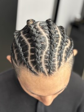 アーバンスタジオトウキョウ 下北沢店(URBAN STUDIO TOKYO) 地毛コーンロウ　[特殊ヘア/下北沢/メンズサロン]