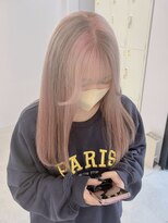 フウ(fuh)&nbsp;ブロックデザイン／デザインカラー/ピンクカラー／ベージュ