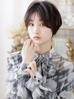 カバーヘア イヴ 戸頭店(COVER HAIR EVE)&nbsp;ダークパープルくせ毛風小顔シャギーショートa戸頭20代30代40代
