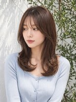 ルシードスタイルセピア(LUCIDO STYLE Sepia)&nbsp;甘めウェーブボブ大人前髪重めロング外国人風カラー簡単アレンジ