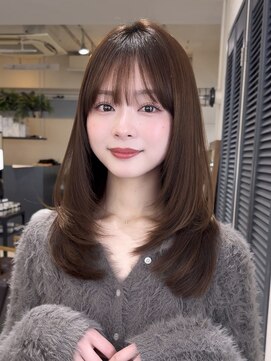 コート 表参道(Cote) 美髪レイヤーカット/くびれ巻き髪/ベージュカラー/縮毛矯正