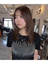 ロゴライフアットガーデン(logo life at garden) 透明感ブラウン×くびれミディレイヤー
