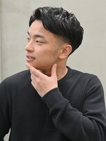 エイゾー(EIZO)&nbsp;ビジネスマンヘアナチュラルツーブロックニュアンスパーマメンズ