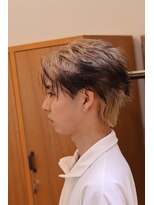 メゾン(Maison)&nbsp;ホワイトブロンド×エンドカラー×フェザーショート