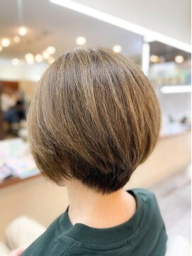 ビーワンヘアー 藤井寺 土師ノ里(B1hair) ひし形ボブ/コンパクトショートボブ